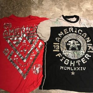 Two American fighter shirts.